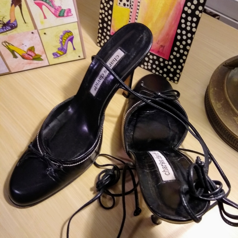 Charles David Ladies Black Heels